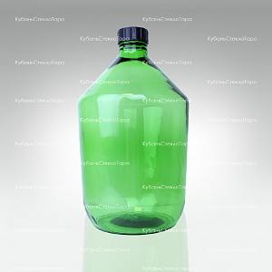 Бутыль 10,0 л Казацкий (зеленый) стеклянный оптом и по оптовым ценам в Москве