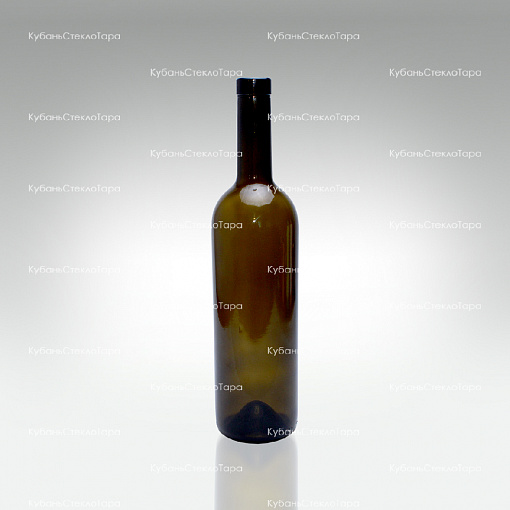 Бутылка 0,750 Бордо оливковая  (20/21/23) стекло оптом и по оптовым ценам в Москве