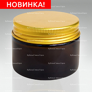 0,050 ТВИСТ коричневая банка стеклянная с золотой алюминиевой крышкой оптом и по оптовым ценам в Москве