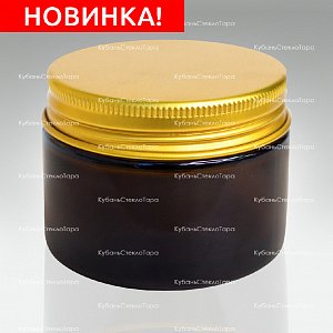 0,050 ТВИСТ коричневая банка стеклянная с золотой алюминиевой крышкой оптом и по оптовым ценам в Москве