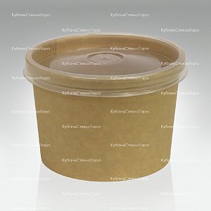 Упаковка для супа 230 мл с пластиковой крышкой оптом и по оптовым ценам в Москве