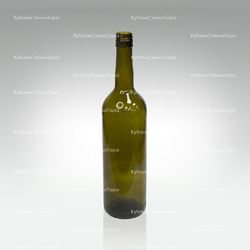Бутылка 0,750 Бордо оливковая ВИНТ(30) стекло оптом и по оптовым ценам в Москве