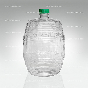 Бутыль 10,0 л Бочонок (прозрачный) стеклянный оптом и по оптовым ценам в Москве