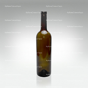 Бутылка 0,750 Бордо оливковая (П-29-А4) стекло оптом и по оптовым ценам в Москве