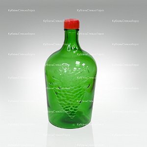 Винная бутылка 3 л (38) зеленая стекло оптом и по оптовым ценам в Москве