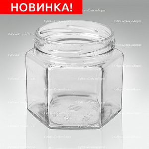 Стеклобанка 0,360 ТВИСТ (82) "Шестигранка" банка стеклянная оптом и по оптовым ценам в Москве