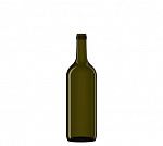 Бутылка 1,0  Бордо оливковая стекло