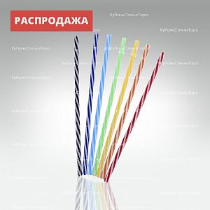 Трубочка пластиковая для напитков (цветные полосы) оптом и по оптовым ценам в Москве