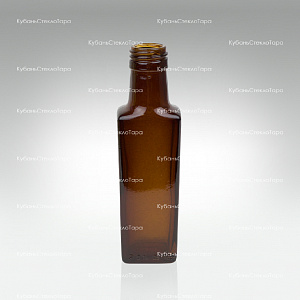 Бутылка 0,100  Гранит ВИНТ (28) Коричневая стекло оптом и по оптовым ценам в Москве